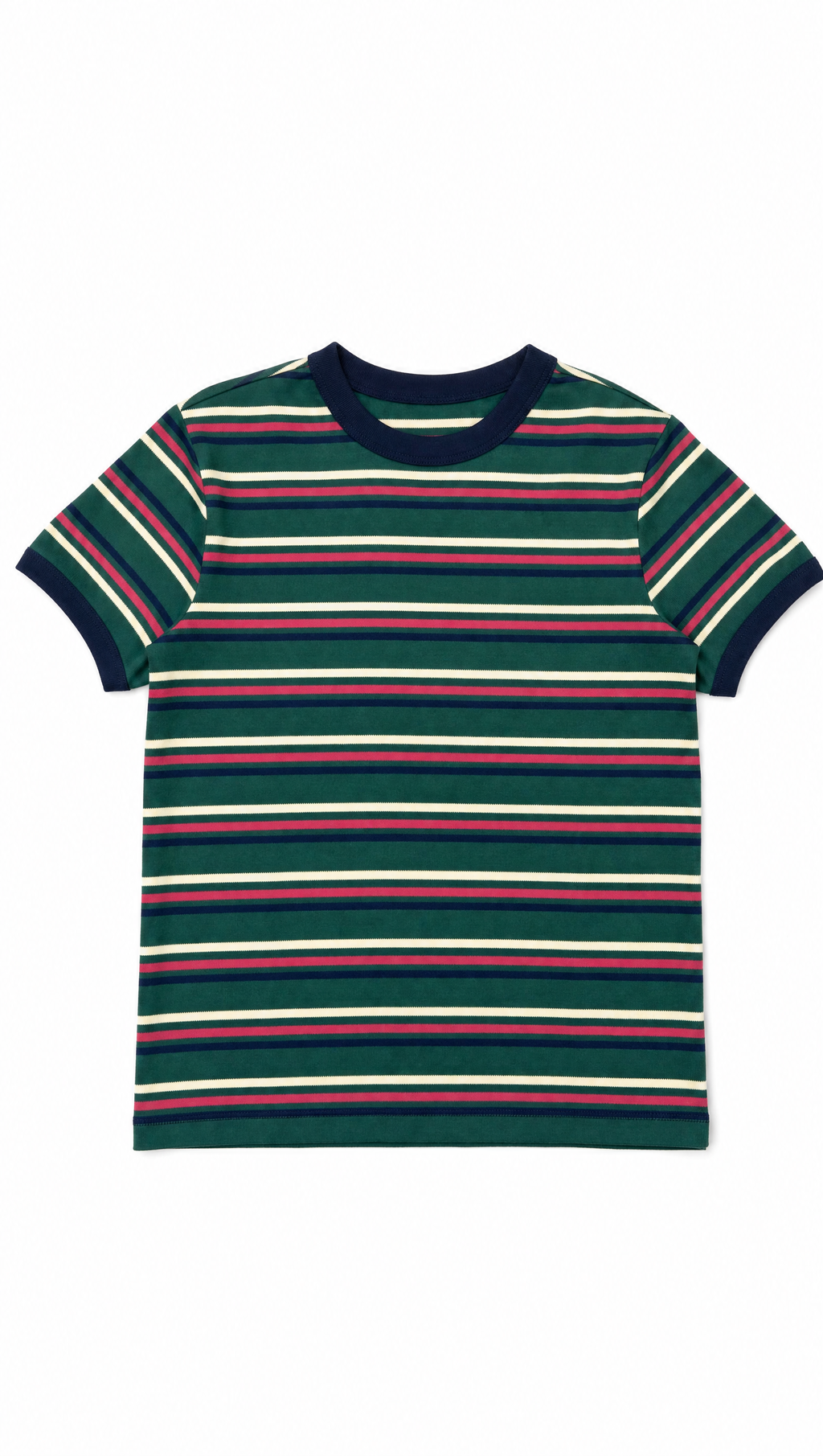 Remera baby tee rayada