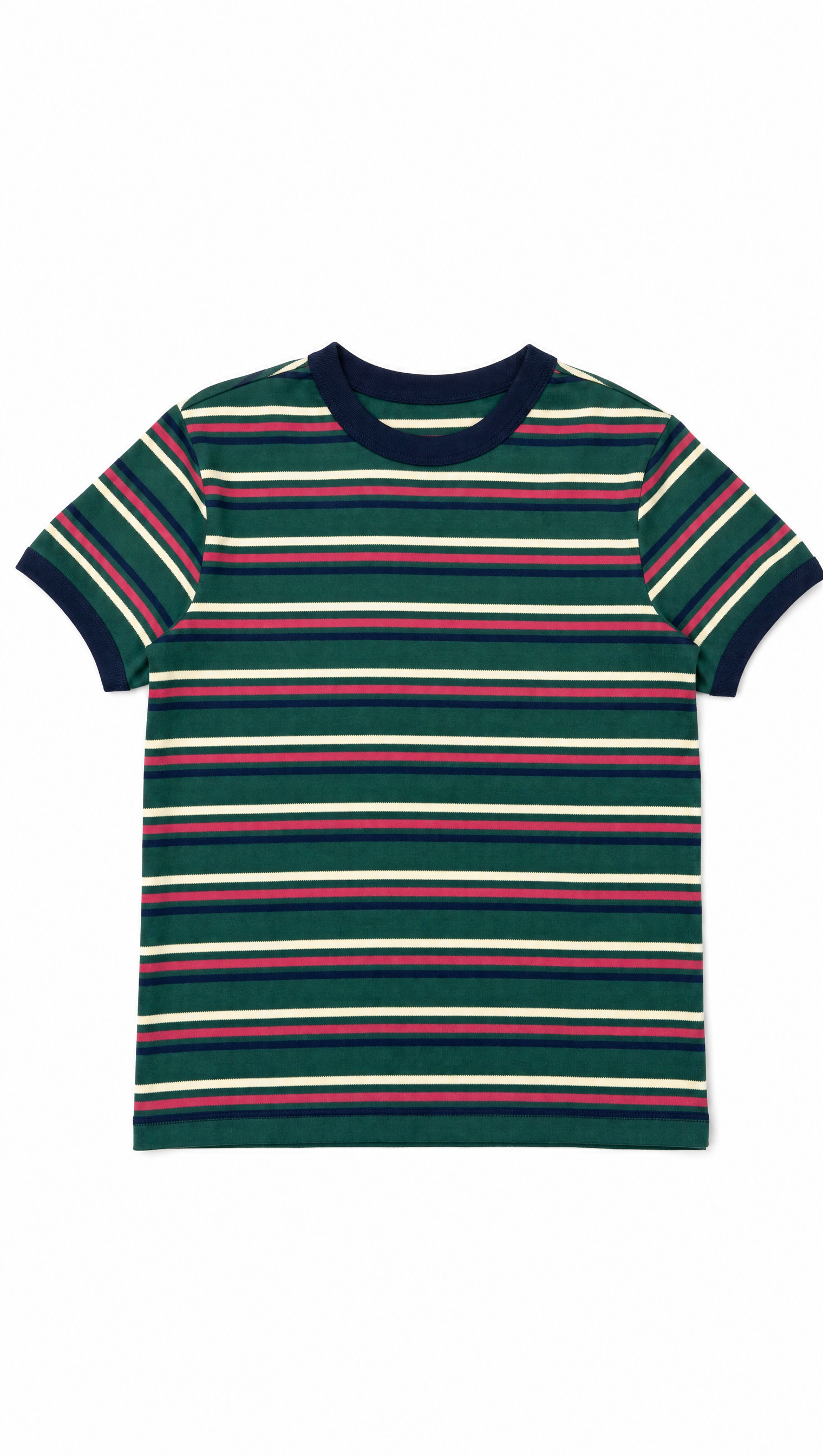 Remera baby tee rayada