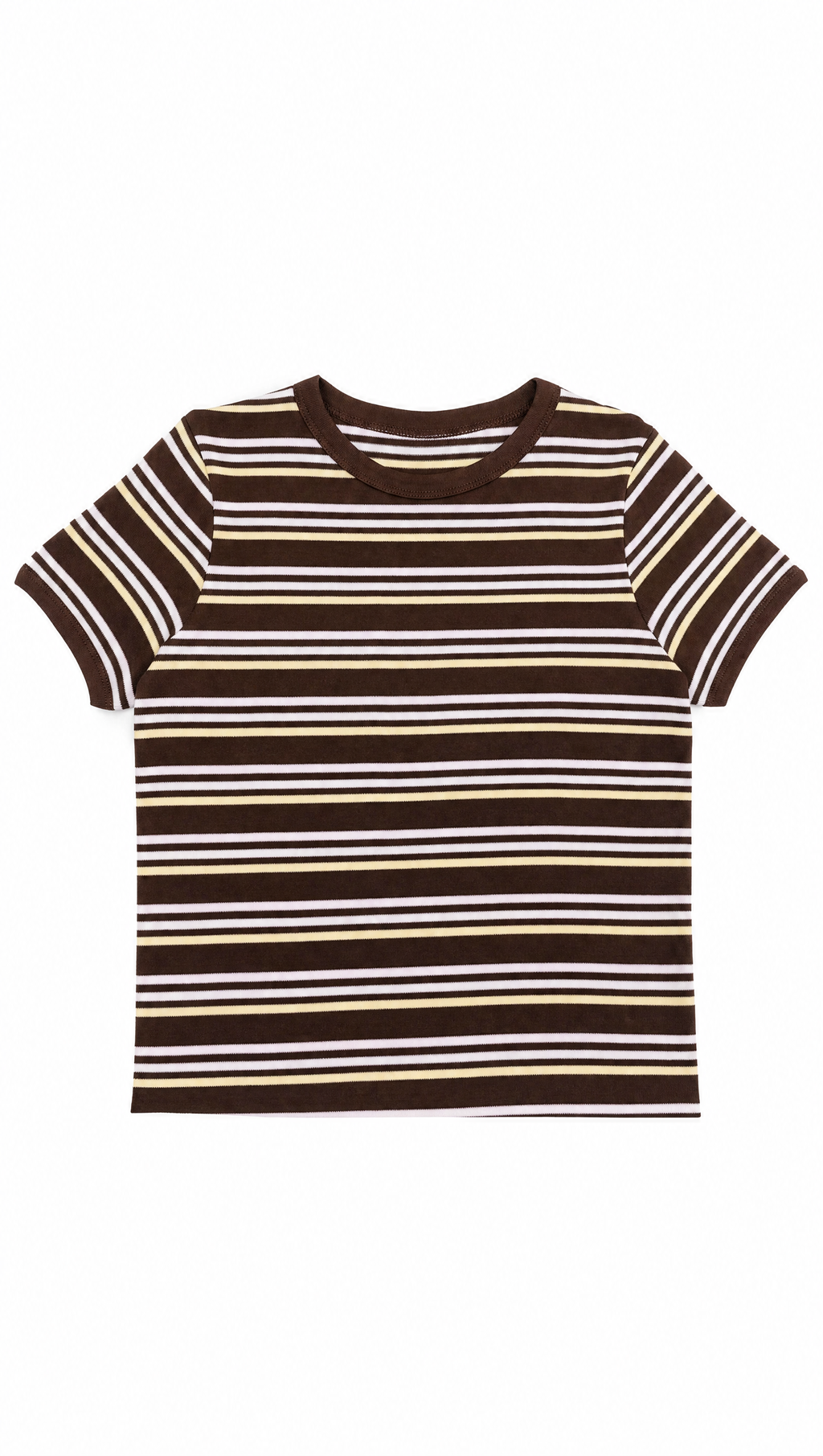 Remera baby tee rayada