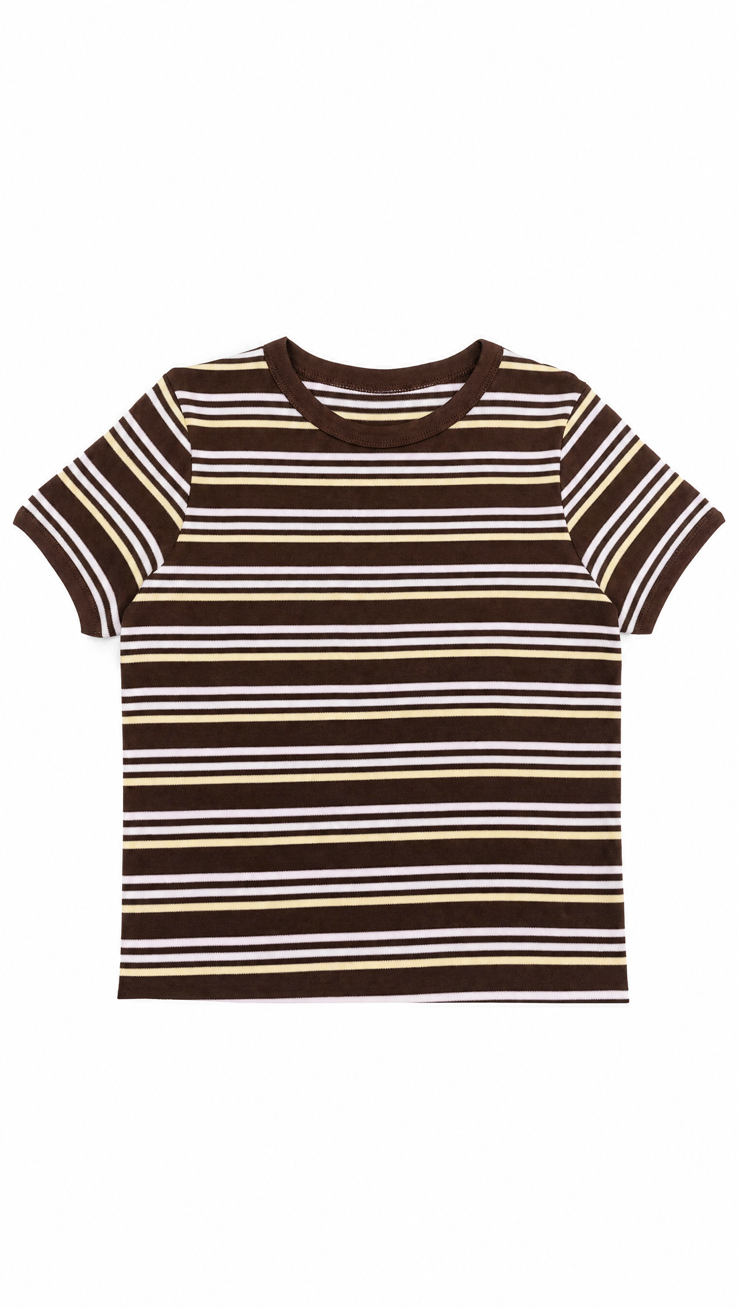 Remera baby tee rayada